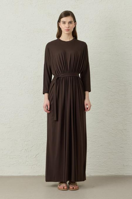 Very Elbise-Acı Kahve-MRW-1816