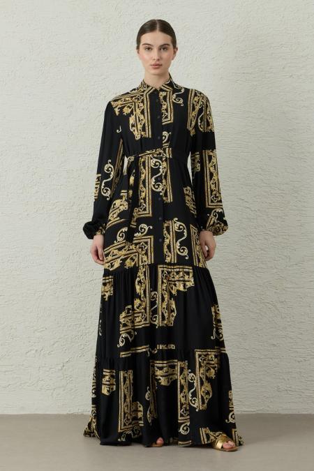 Shine Vual Elbise-Gold