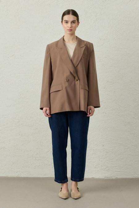 Blazer Ceket-S.Kahve -MRW-1806