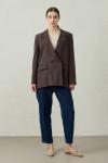 Blazer Ceket-Soft Kahve -MRW-1806