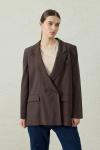 Blazer Ceket-Soft Kahve -MRW-1806