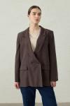Blazer Ceket-Soft Kahve -MRW-1806