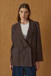 Blazer Ceket-Soft Kahve -MRW-1806