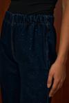 Palazzo Taşlı Denim-Lacivert -MRW-1693