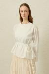 Verev Poplin Tunik-Beyaz-MRW-1839
