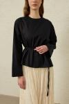 Verev Poplin Tunik-Siyah-MRW-1839