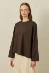Verev Poplin Tunik-Acı Kahve-MRW-1839