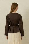 Verev Poplin Tunik-Acı Kahve-MRW-1839
