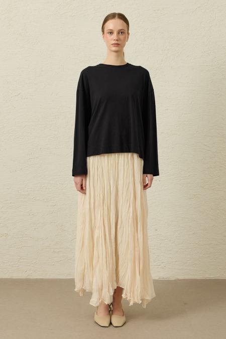 Comfy Penye Tunik-Siyah-MRW-1838
