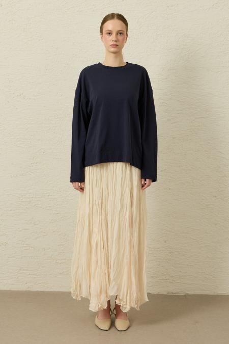 Comfy Penye Tunik-Lacivert-MRW-1838
