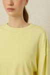 Comfy Penye Tunik-Sarı-MRW-1838