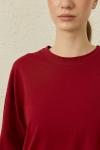 Comfy Penye Tunik-Bordo-MRW-1838