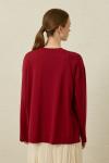 Comfy Penye Tunik-Bordo-MRW-1838