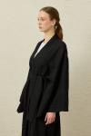 Havai Linen Kimono-Siyah-MRW-1844
