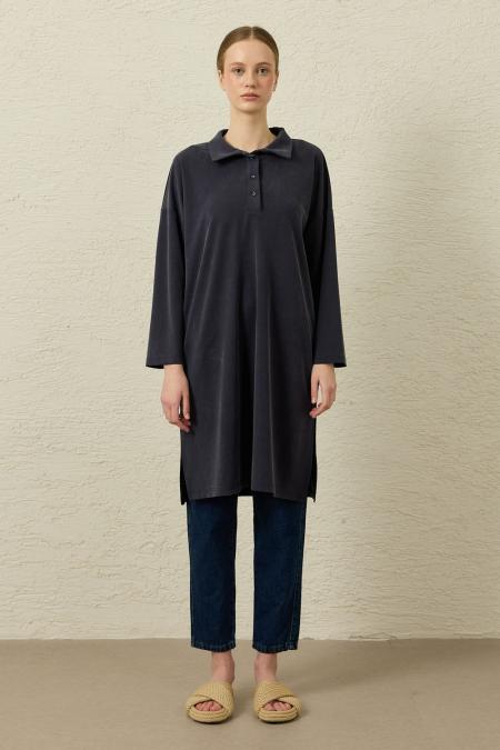 Bambu Tunik-Lacivert-MRW-1828
