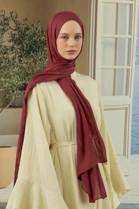 Mw Elegante Şal-Bordo-MRW-1842
