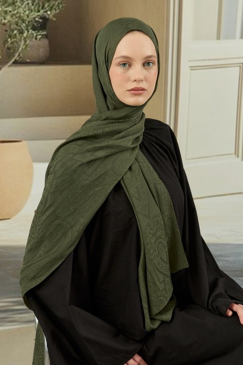 Soi Elegante Şal-Haki-MRW-1843