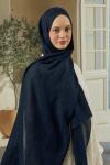 Soi Elegante Şal-Lacivert-MRW-1843