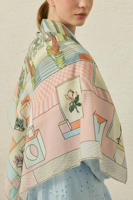 Breeze Şal-Pembe-MRW-1841