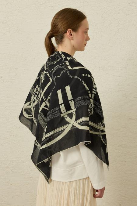 Breeze Şal-Siyah-MRW-1841