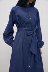 Denim Elbise-Lacivert-MRW-1771