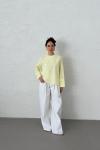 Verev Poplin Tunik-Sarı-MRW-1839