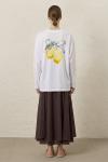 Sorento Uzun Kol Tshirt-Beyaz-MRW 1853