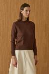 Triko Basic Tunik-Kahverengi-MRW-1923