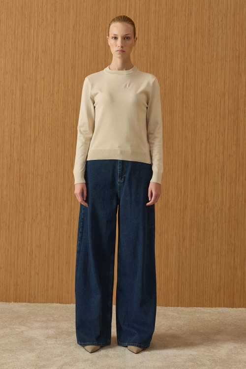 Triko Basic Tunik-Bej-MRW-1923