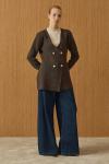 Lady Triko Ceket-Kahverengi-MRW-1921