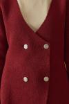 Lady Triko Ceket-Bordo-MRW-1921
