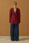 Lady Triko Ceket-Bordo-MRW-1921