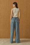 Pileli Denim Pantolon-Ky Mavi-MRW-1960