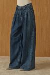 Pileli Denim Pantolon-Ky Lacivert-MRW-1960