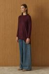 Jeju Örme Tunik-Bordo-MRW-1966