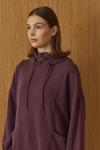 Soı Çizgili Modal Sweat-Mürdüm-MRW-2026