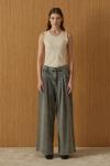 Pileli Denim Pantolon-Ky Füme-MRW-1960