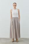 Comfy Krep Pantolon Etek-Vizon-MRW-1993