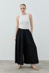 Comfy Krep Pantolon Etek-Siyah-MRW-1993