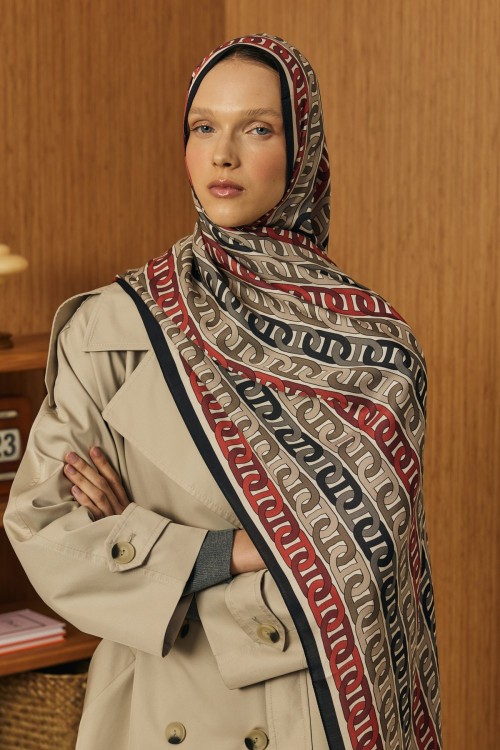 Monogram Şal-Bordo-MRW-2018