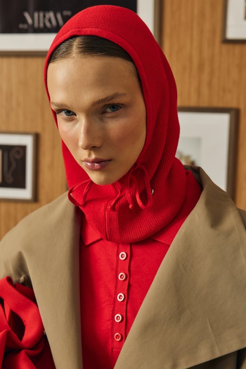 Premıum Viskon Balaclava Bere-Kırmızı-MRW-2034