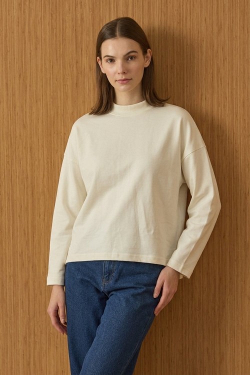 Coss Penye Sweat-Ekru-MRW-2043